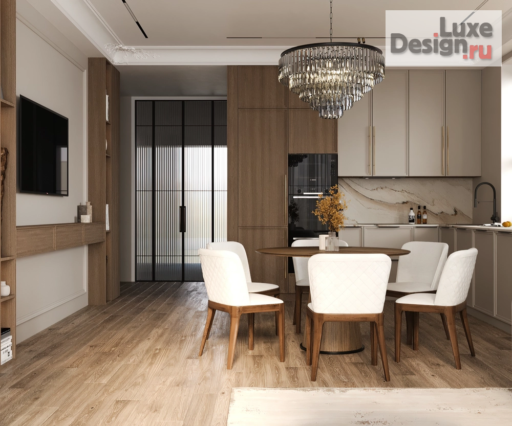 Дизайн интерьера частного дома "Частный дом с камином в американском стиле" (фото 4)