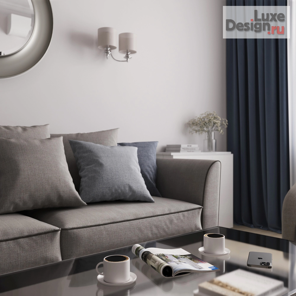 Дизайн интерьера двухкомнатной квартиры "г.Москва, Светлый бульвар" (фото 2) от дизайнера Светлана Кириллова Дизайн интерьера двухкомнатной квартиры "г.Москва, Светлый бульвар" (фото 2)