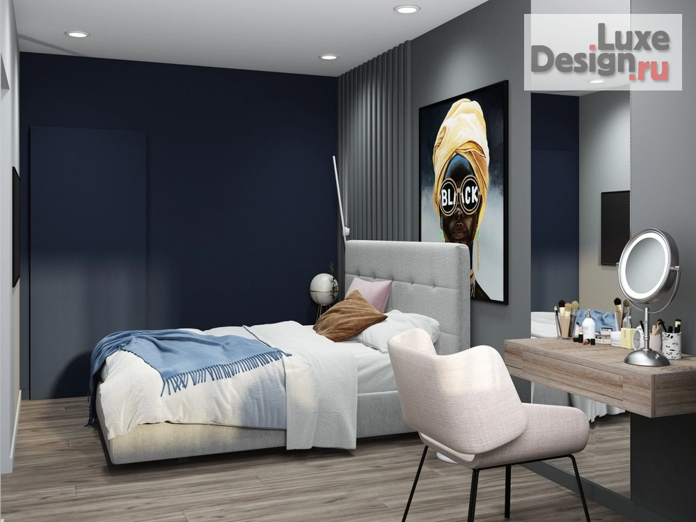 Дизайн интерьера двухкомнатной квартиры "Проект квартиры в Москве" (фото 2)