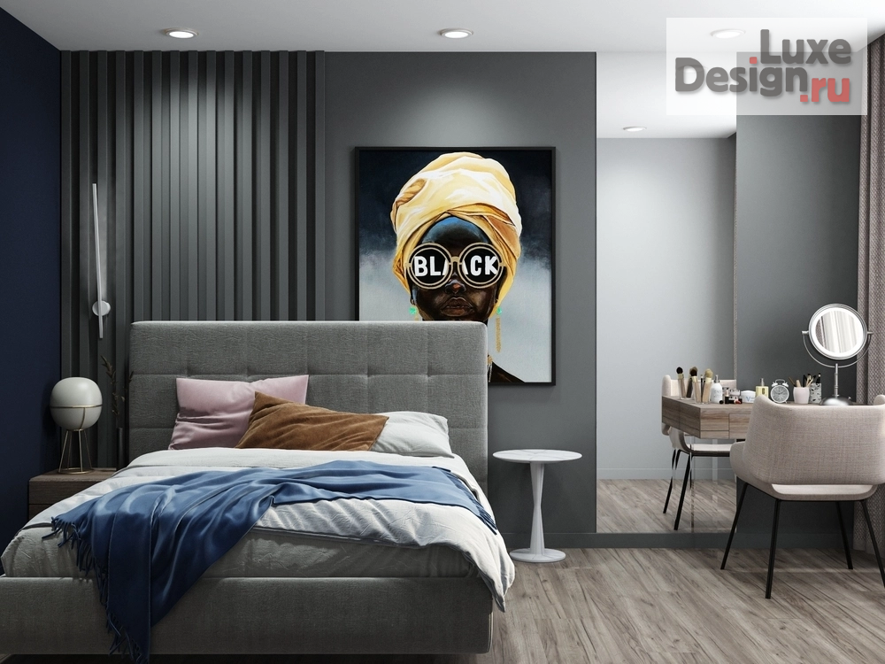 Дизайн интерьера двухкомнатной квартиры "Проект квартиры в Москве" (фото 1)