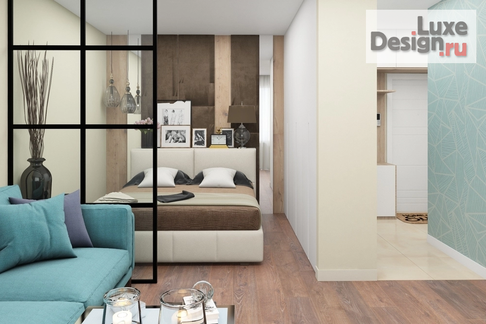 Дизайн интерьера однокомнатной квартиры "Проект квартиры в Москве" (фото 2)