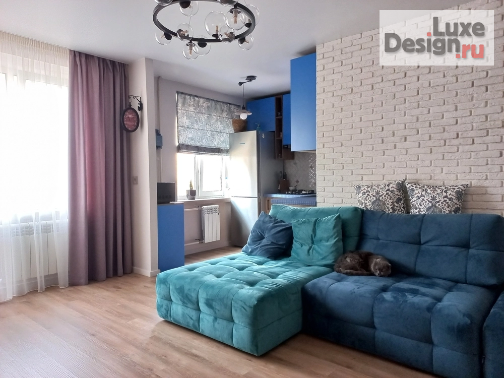 Дизайн интерьера однокомнатной квартиры "Квартира в Москве - реализация" (фото 1)