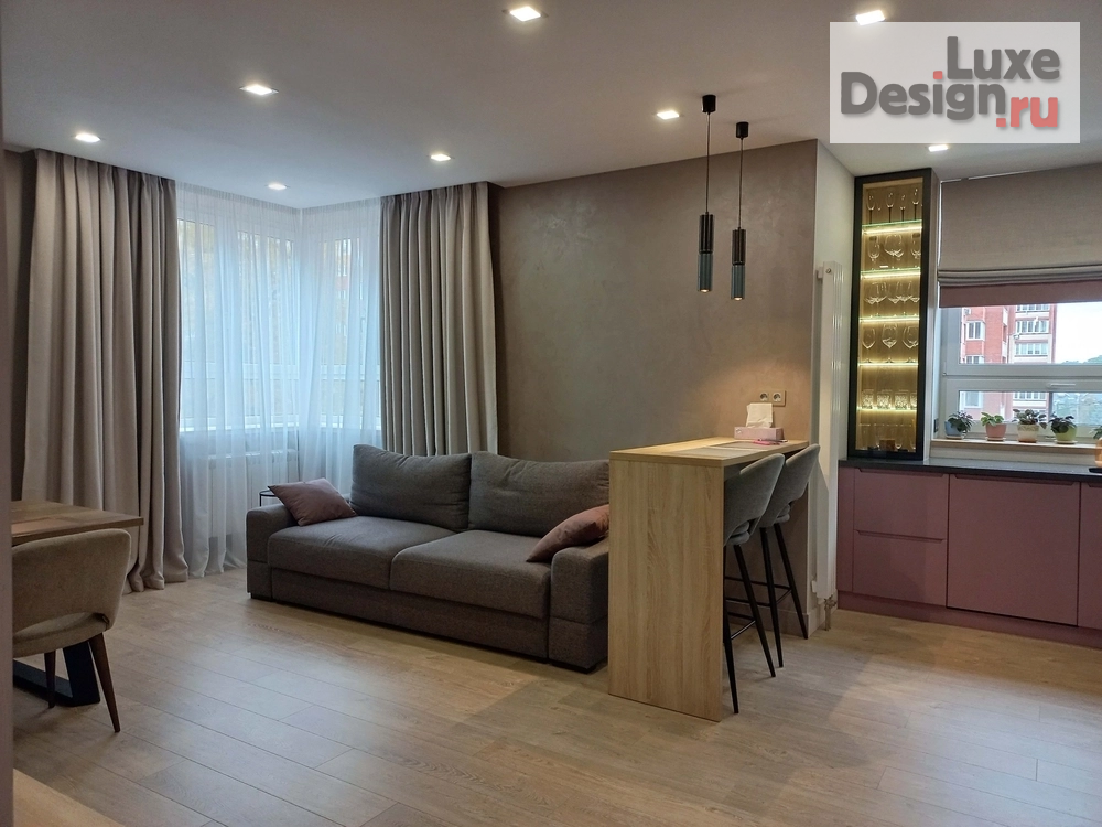 Дизайн интерьера трехкомнатной квартиры "Квартира в Королеве - реализация" (фото 2)