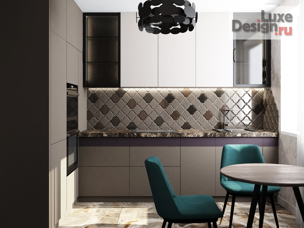 Дизайн интерьера двухкомнатной квартиры "ЖК Пироговская Ривьера - Мытищи" (фото 12)