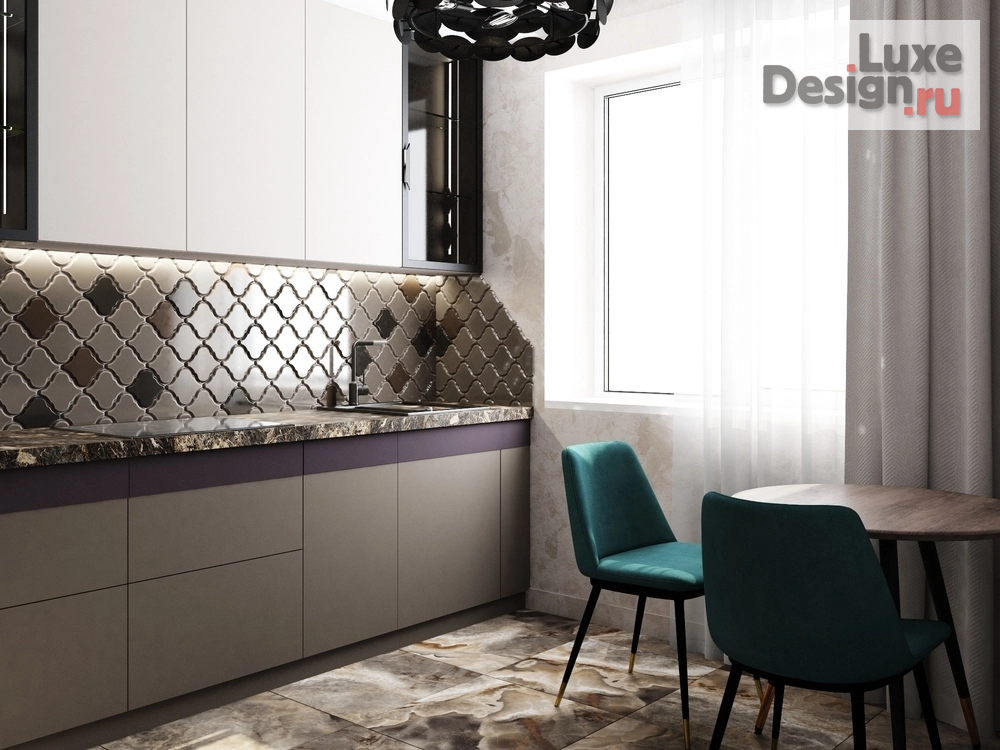 Дизайн интерьера двухкомнатной квартиры "ЖК Пироговская Ривьера - Мытищи" (фото 14)