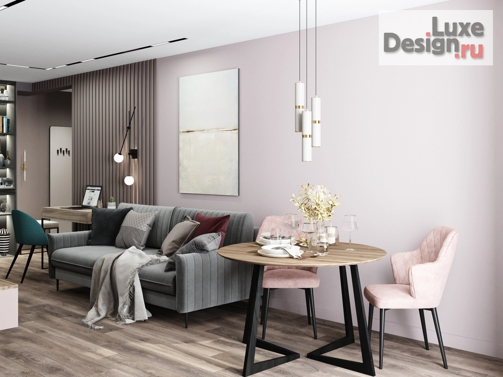 Дизайн интерьера двухкомнатной квартиры "ЖК Пироговская Ривьера - Мытищи" (фото 4)