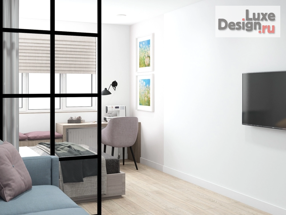 Дизайн интерьера однокомнатной квартиры "Квартира в Москве" (фото 5)