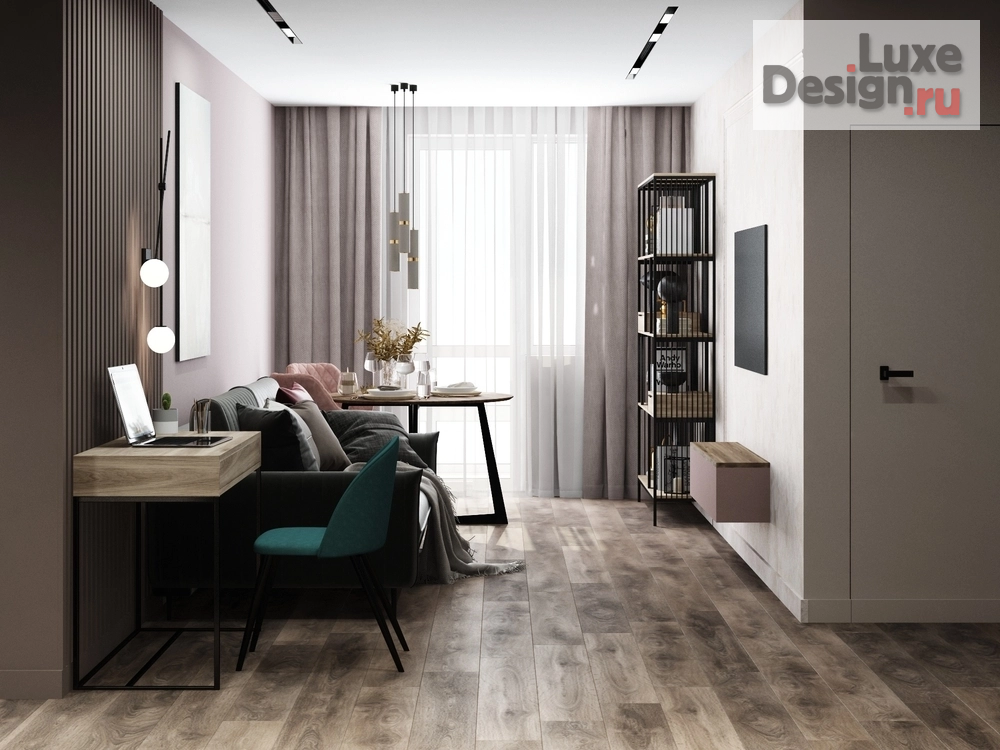 Дизайн интерьера двухкомнатной квартиры "ЖК Пироговская Ривьера - Мытищи" (фото 5)