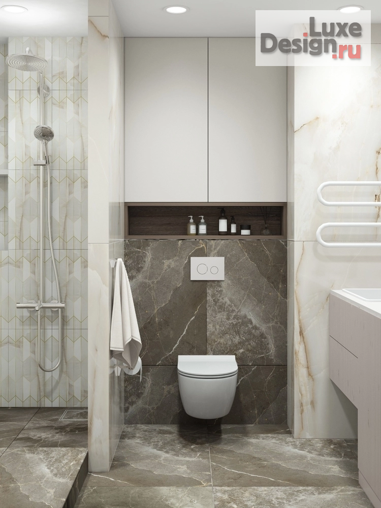 Дизайн интерьера двухкомнатной квартиры "ЖК Пироговская Ривьера - Мытищи" (фото 19)