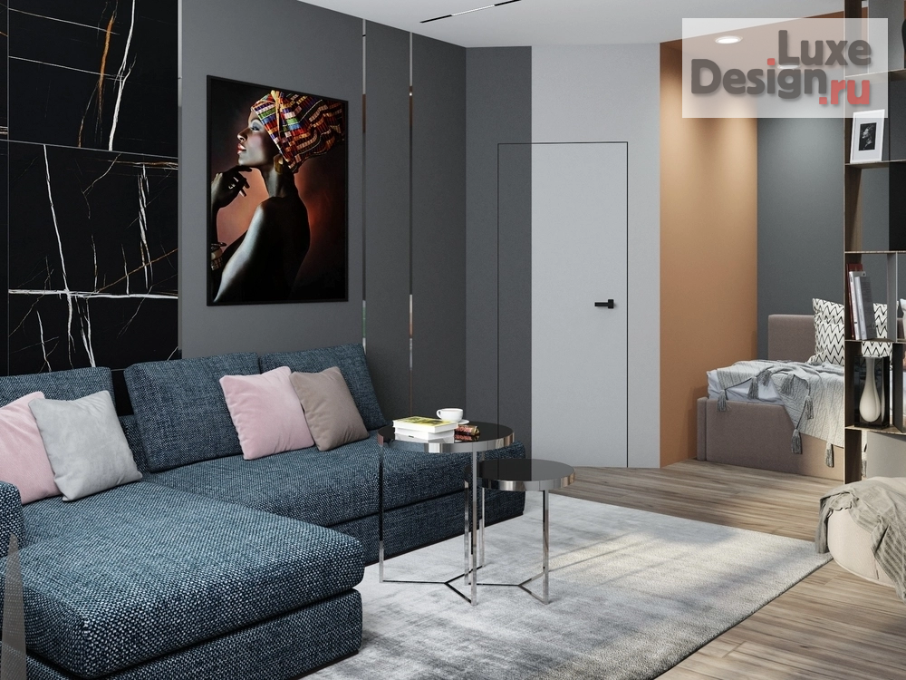 Дизайн интерьера двухкомнатной квартиры "Проект квартиры в Москве" (фото 5)