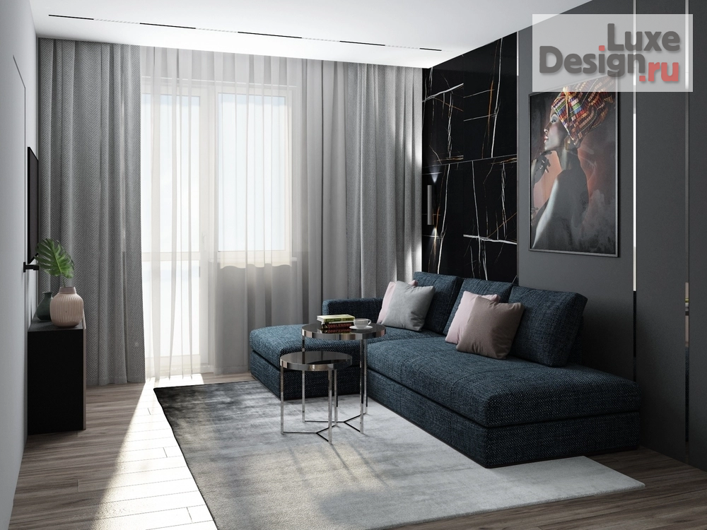 Дизайн интерьера двухкомнатной квартиры "Проект квартиры в Москве" (фото 8)