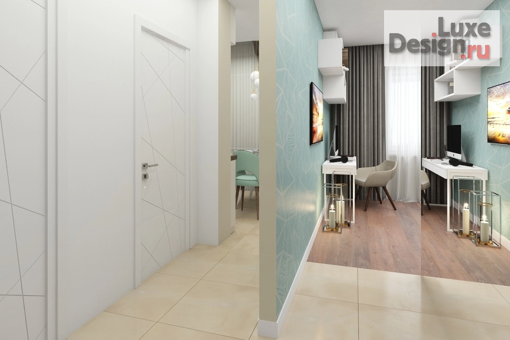 Дизайн интерьера однокомнатной квартиры "Проект квартиры в Москве" (фото 7)