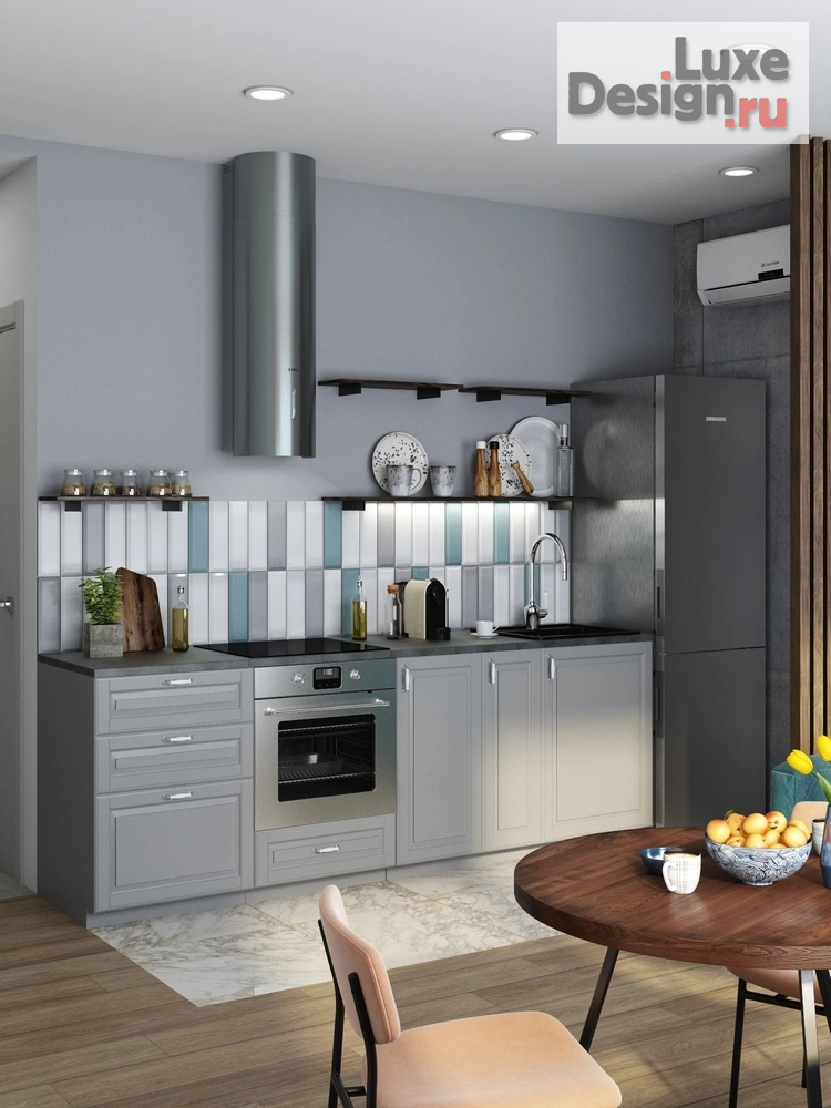 Дизайн интерьера квартиры студии "ЖК Амурская Левел - Москва" (фото 1)