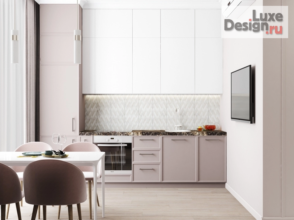 Дизайн интерьера квартиры студии "ЖК Риверскай - Москва" (фото 9)