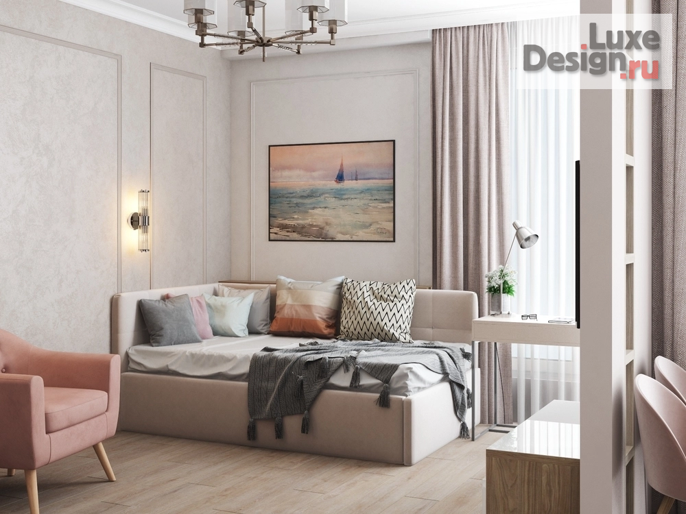 Дизайн интерьера квартиры студии "ЖК Риверскай - Москва" (фото 13)