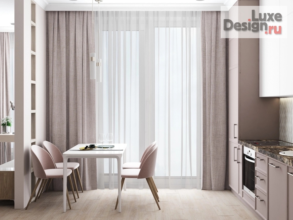 Дизайн интерьера квартиры студии "ЖК Риверскай - Москва" (фото 4)