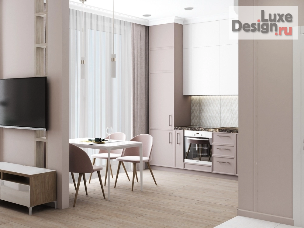 Дизайн интерьера квартиры студии "ЖК Риверскай - Москва" (фото 5)