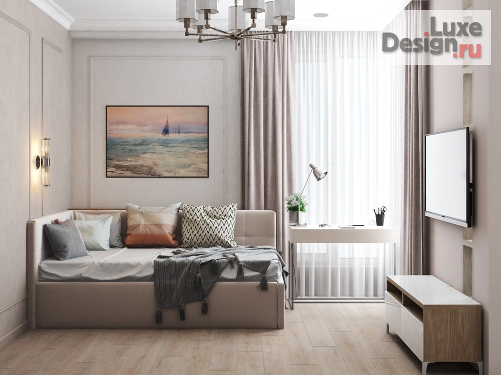 Дизайн интерьера квартиры студии "ЖК Риверскай - Москва" (фото 1)