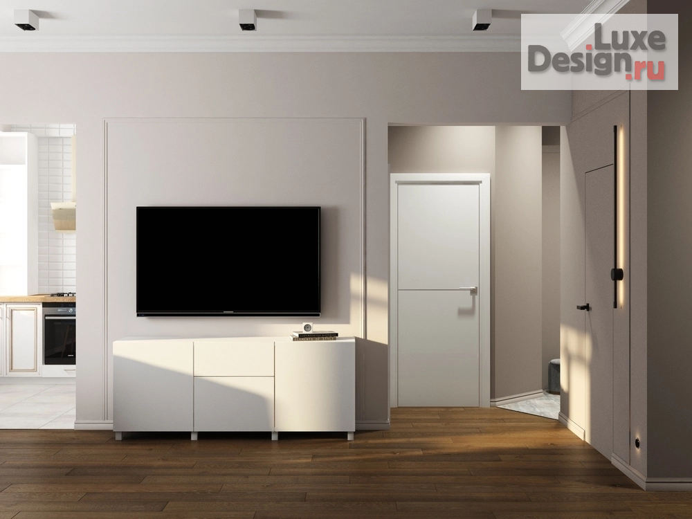 Дизайн интерьера трехкомнатной квартиры "Квартира в Москве" (фото 3)