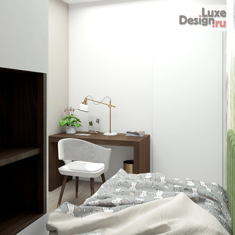 Дизайн интерьера двухкомнатной квартиры "ЖК Родной Город - Москва" (фото 16)