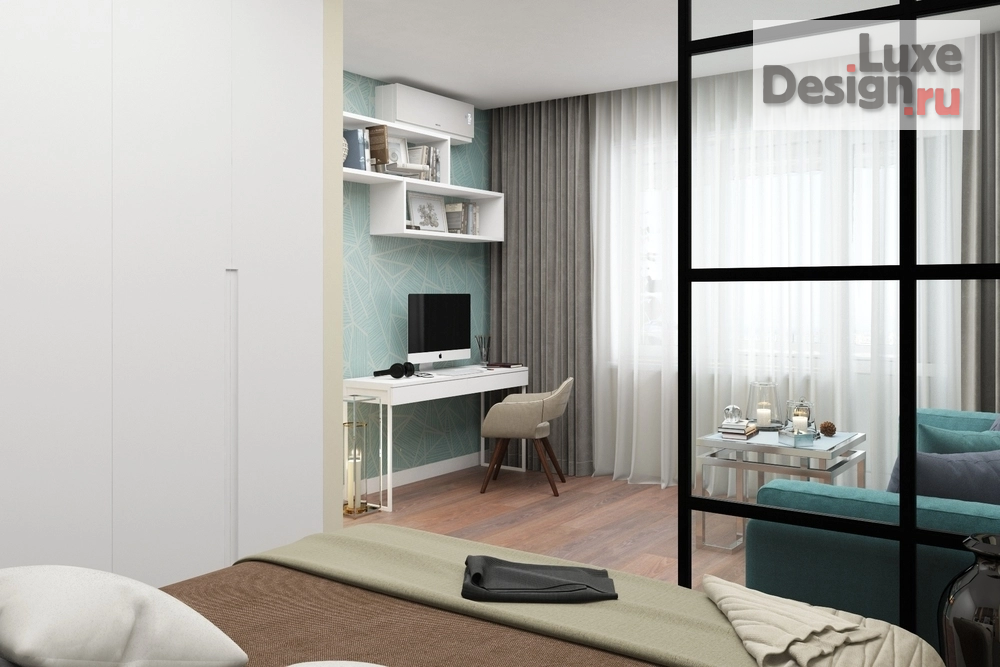 Дизайн интерьера однокомнатной квартиры "Проект квартиры в Москве" (фото 6)