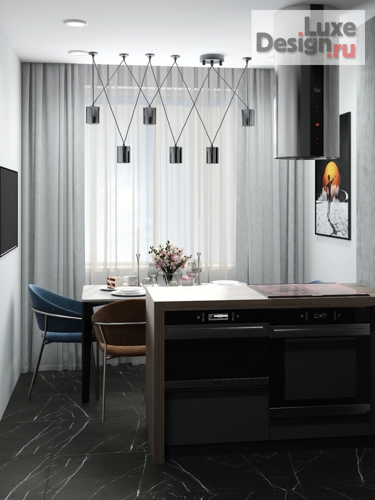 Дизайн интерьера двухкомнатной квартиры "Проект квартиры в Москве" (фото 19)