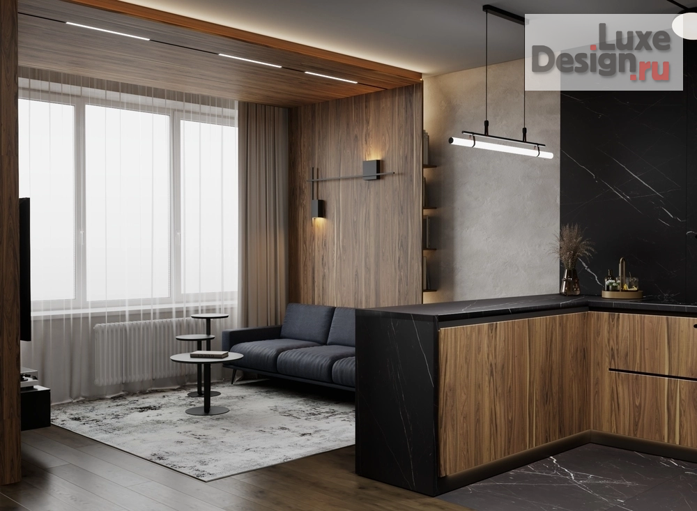 Дизайн интерьера однокомнатной квартиры "ЖК Авеню 77" (фото 3) от дизайнера Регина Барон Дизайн интерьера однокомнатной квартиры "ЖК Авеню 77" (фото 3)