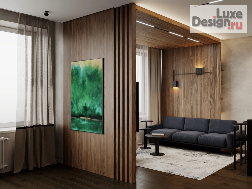 Дизайн интерьера однокомнатной квартиры "ЖК Авеню 77" (фото 8) от дизайнера Регина Барон Дизайн интерьера однокомнатной квартиры "ЖК Авеню 77" (фото 8)