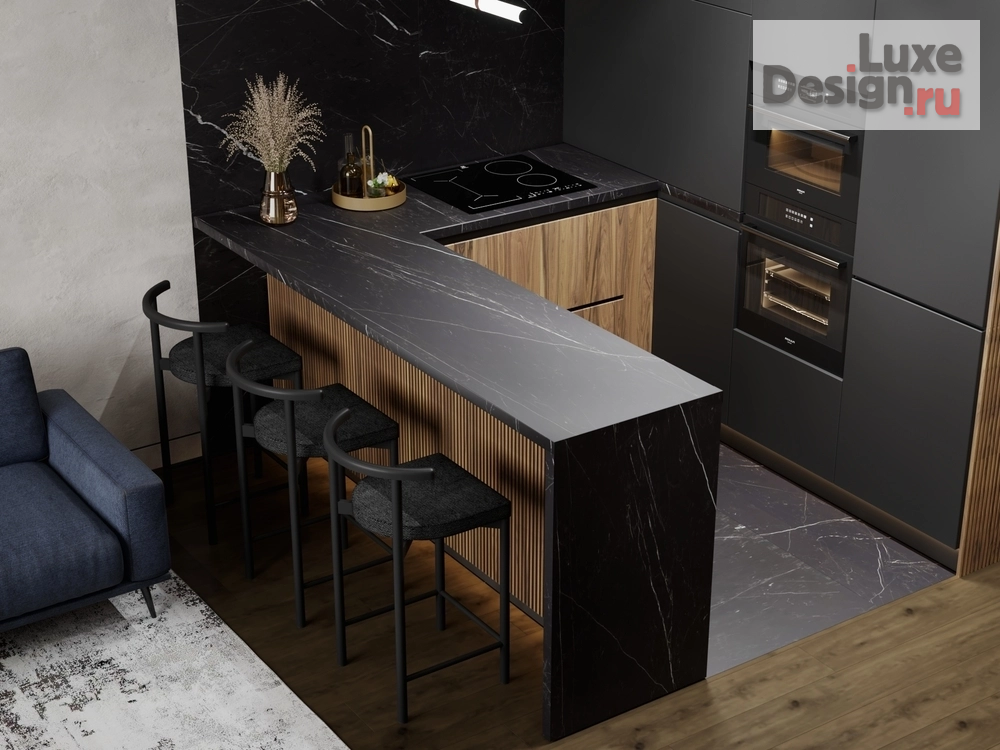 Дизайн интерьера однокомнатной квартиры "ЖК Авеню 77" (фото 5) от дизайнера Регина Барон Дизайн интерьера однокомнатной квартиры "ЖК Авеню 77" (фото 5)