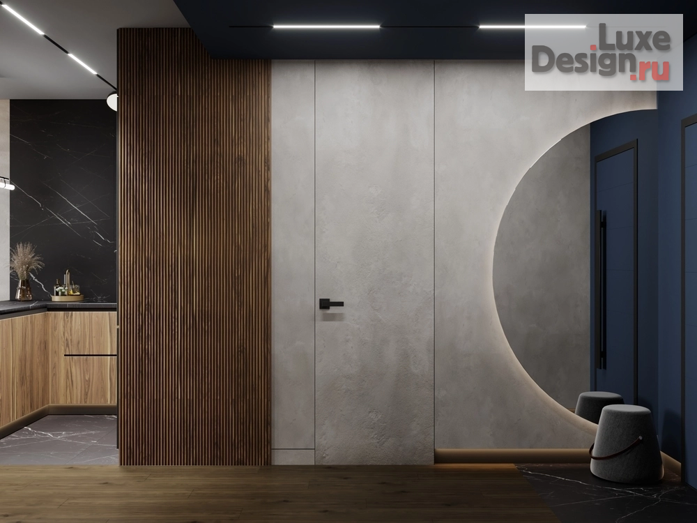 Дизайн интерьера однокомнатной квартиры "ЖК Авеню 77" (фото 6) от дизайнера Регина Барон Дизайн интерьера однокомнатной квартиры "ЖК Авеню 77" (фото 6)