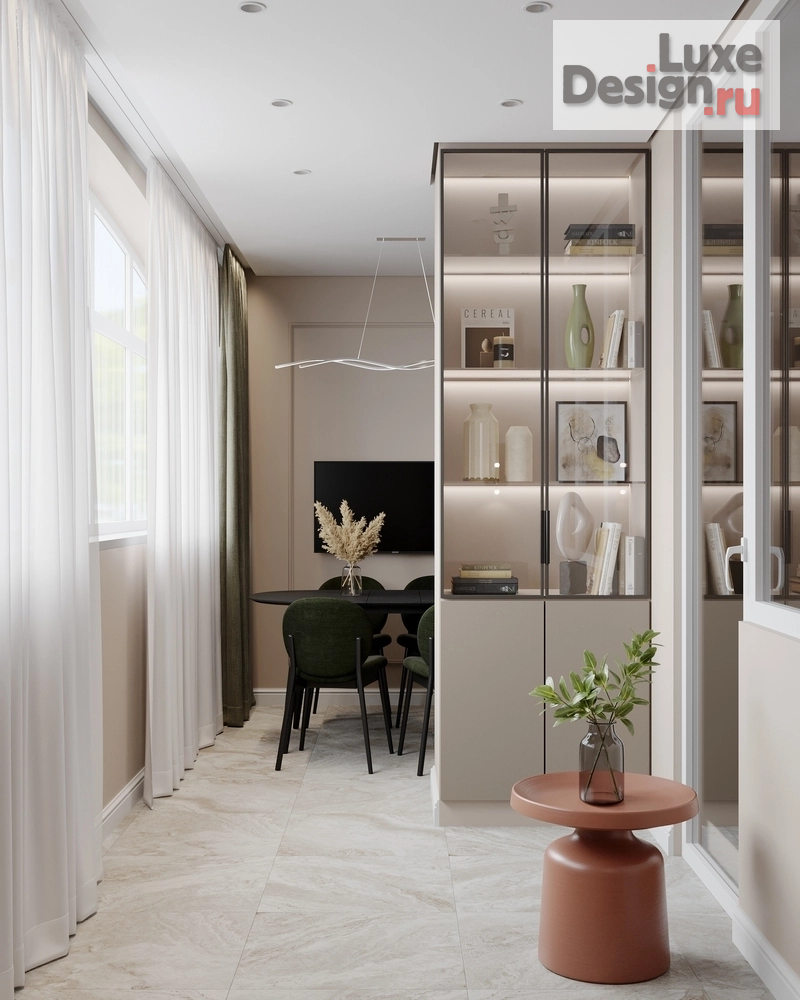 Дизайн интерьера двухкомнатной квартиры "Сочи" (фото 2)