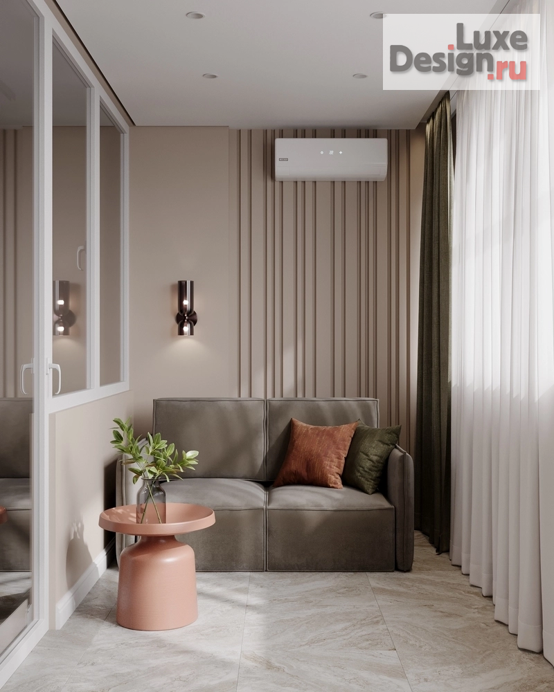 Дизайн интерьера двухкомнатной квартиры "Сочи" (фото 1)
