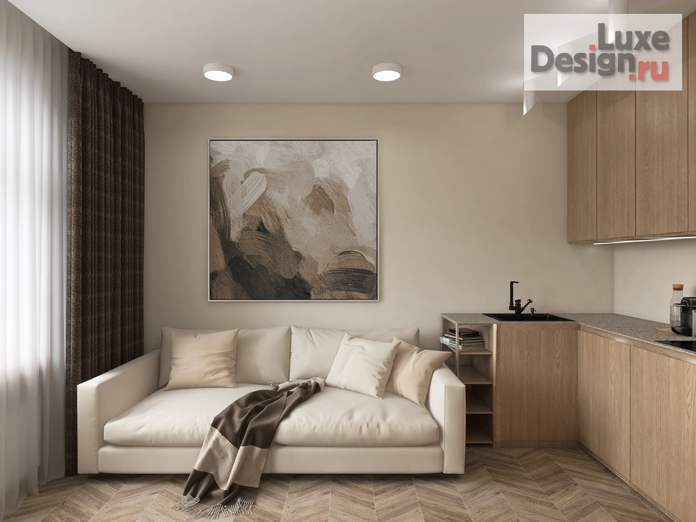 Дизайн интерьера двухкомнатной квартиры "Патриаршие" (фото 4)