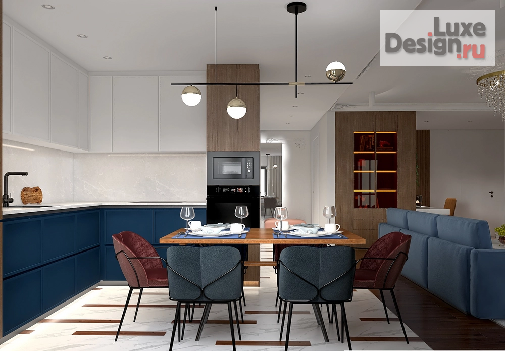 Дизайн интерьера трехкомнатной квартиры "Новое Тушино" (фото 1)