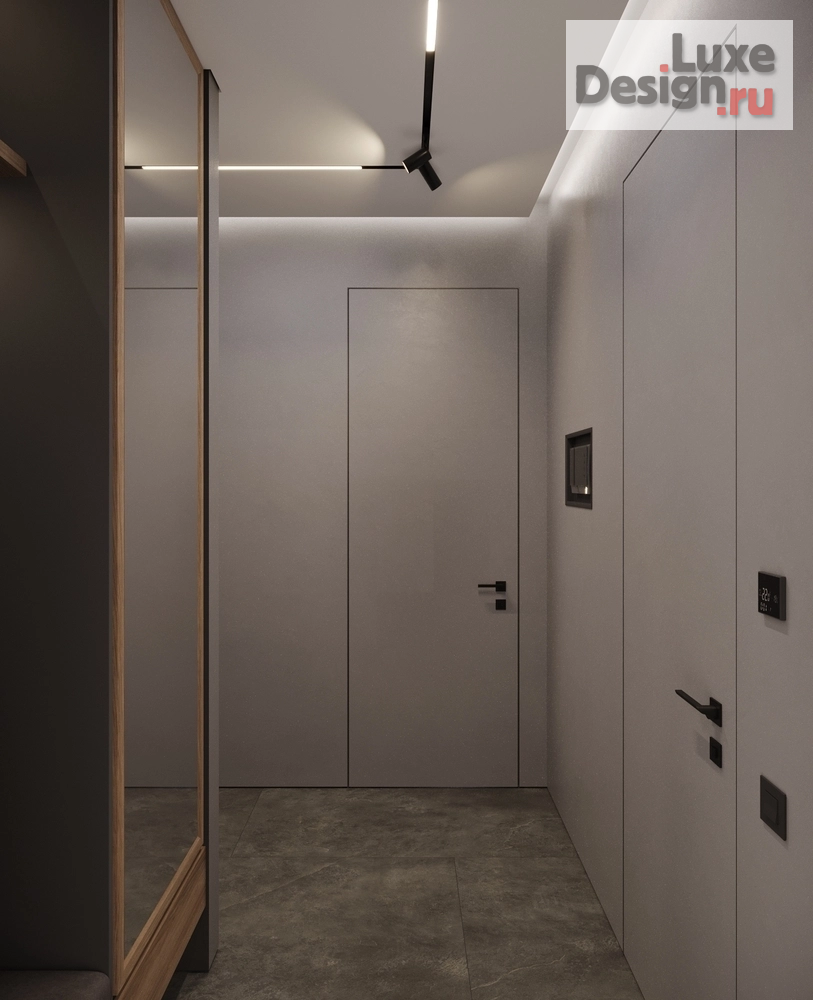 Дизайн интерьера трехкомнатной квартиры "ГРАФИТ" (фото 2)