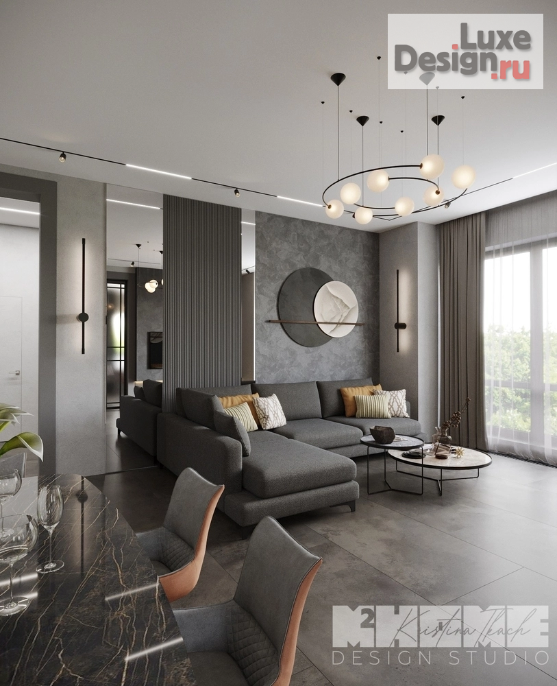 Дизайн интерьера коттеджа "AIR HOUSE" (фото 1) от дизайнера Ткач Кристина Геннадьевна Дизайн интерьера коттеджа "AIR HOUSE" (фото 1)