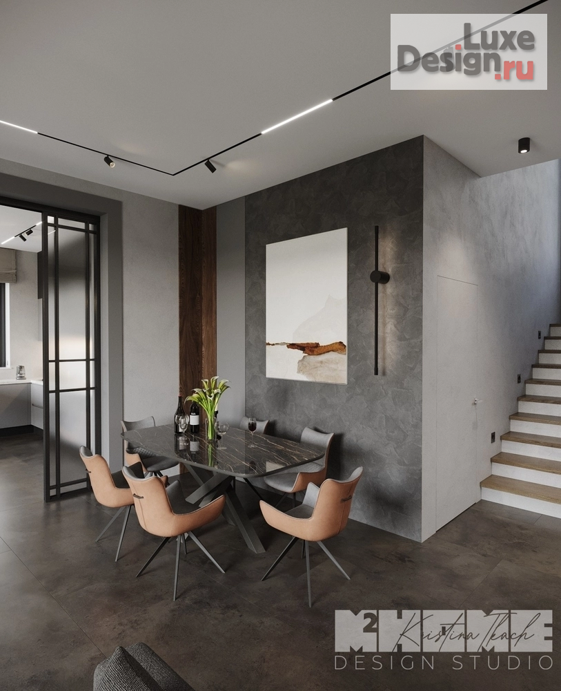 Дизайн интерьера коттеджа "AIR HOUSE" (фото 7) от дизайнера Ткач Кристина Геннадьевна Дизайн интерьера коттеджа "AIR HOUSE" (фото 7)