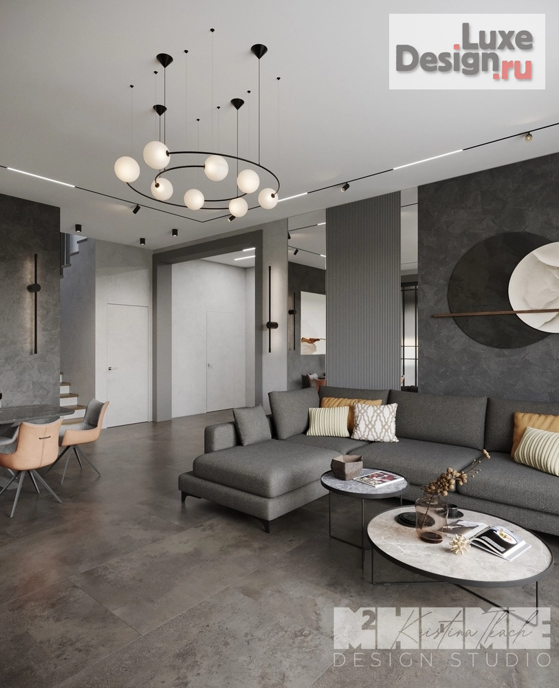 Дизайн интерьера коттеджа "AIR HOUSE" (фото 8) от дизайнера Ткач Кристина Геннадьевна Дизайн интерьера коттеджа "AIR HOUSE" (фото 8)