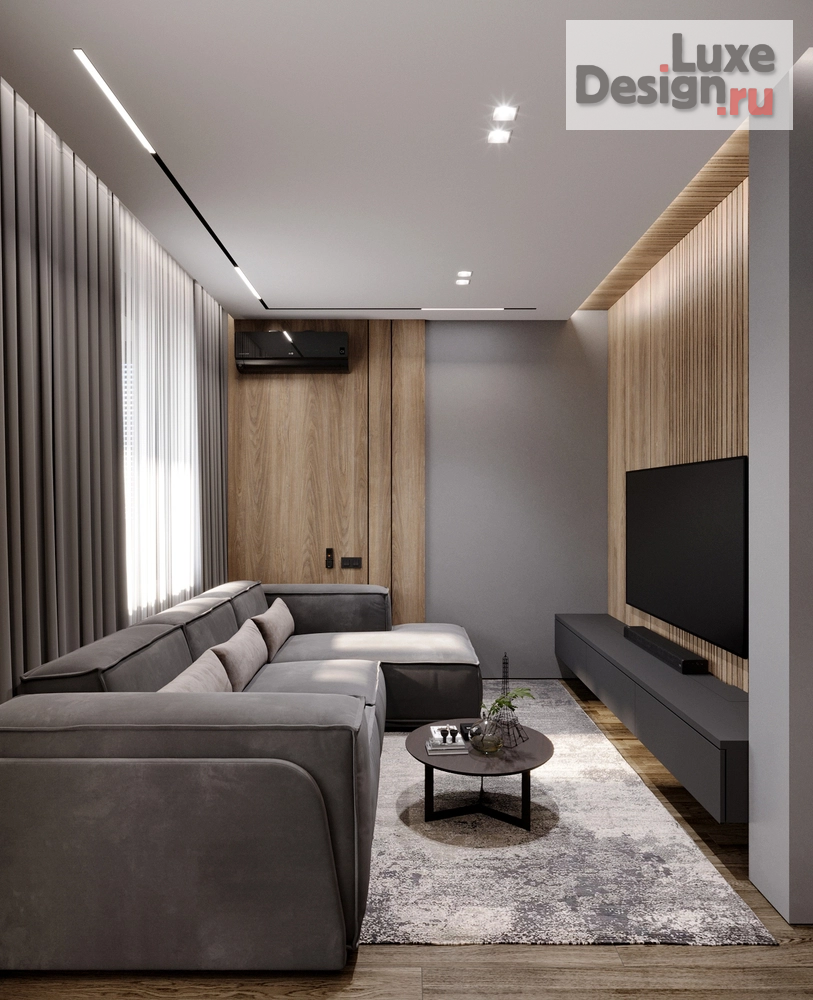 Дизайн интерьера трехкомнатной квартиры "ГРАФИТ" (фото 14)