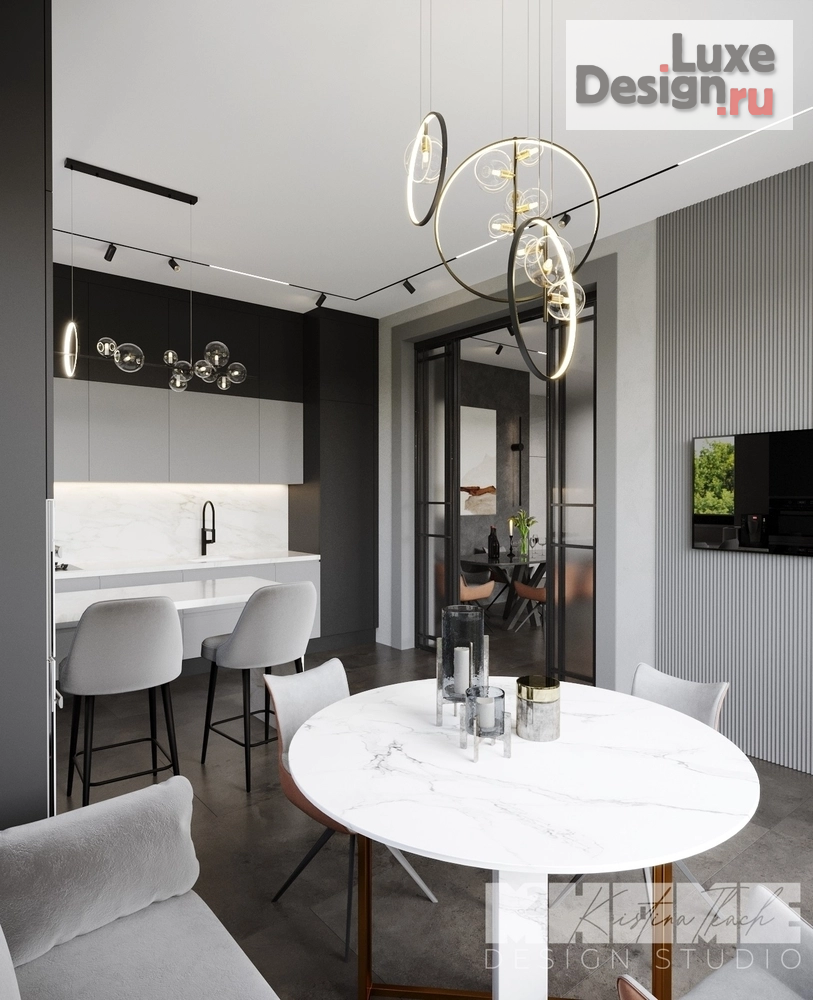 Дизайн интерьера коттеджа "AIR HOUSE" (фото 11) от дизайнера Ткач Кристина Геннадьевна Дизайн интерьера коттеджа "AIR HOUSE" (фото 11)