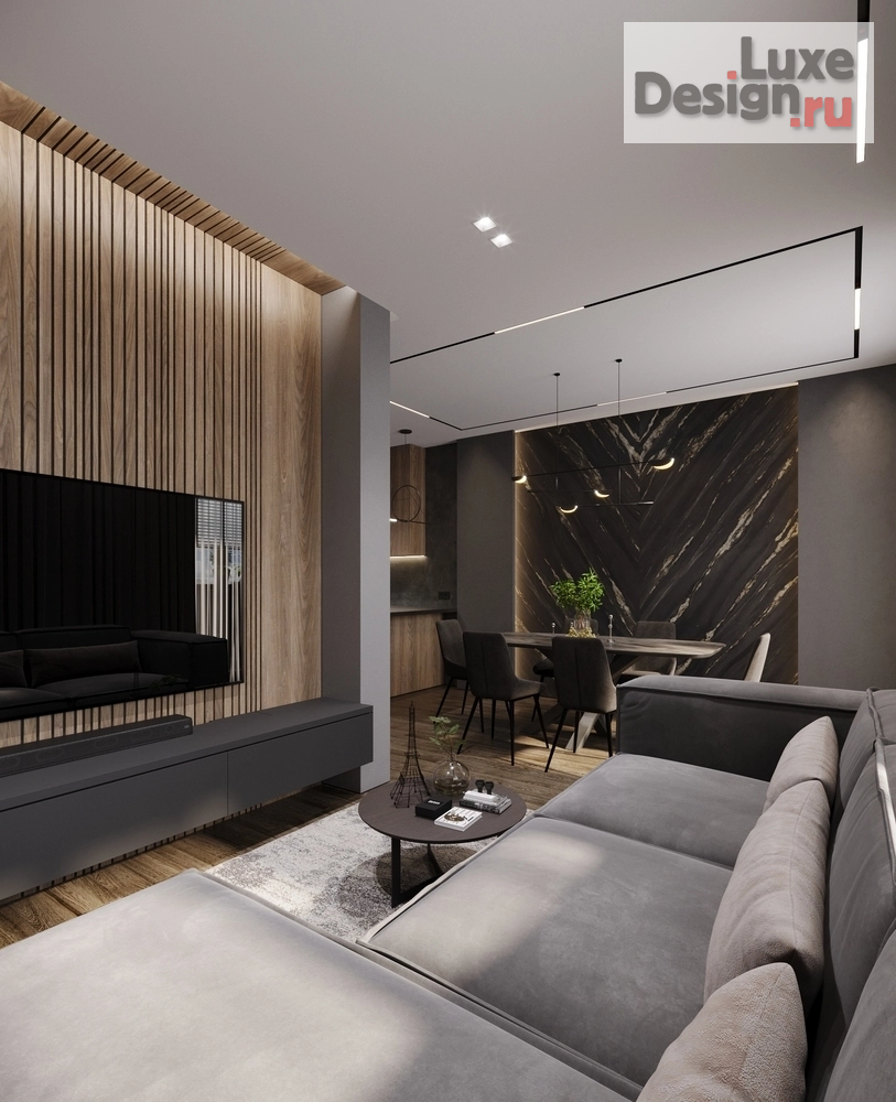 Дизайн интерьера трехкомнатной квартиры "ГРАФИТ" (фото 16)
