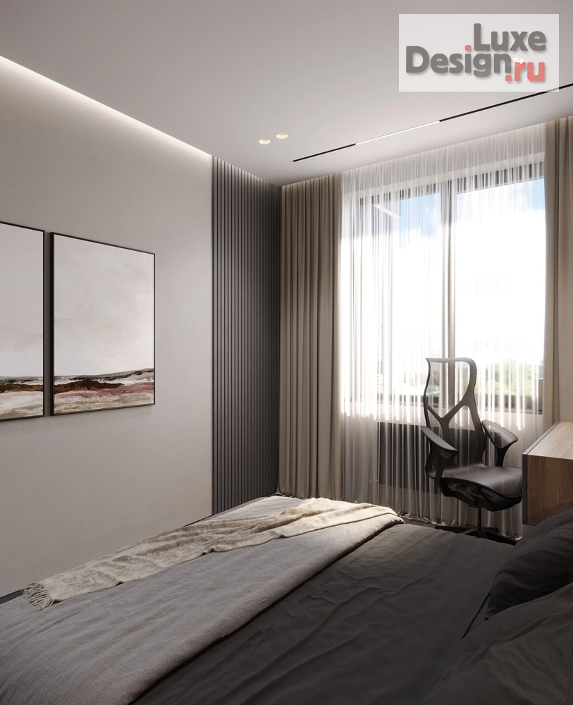 Дизайн интерьера трехкомнатной квартиры "ГРАФИТ" (фото 21)