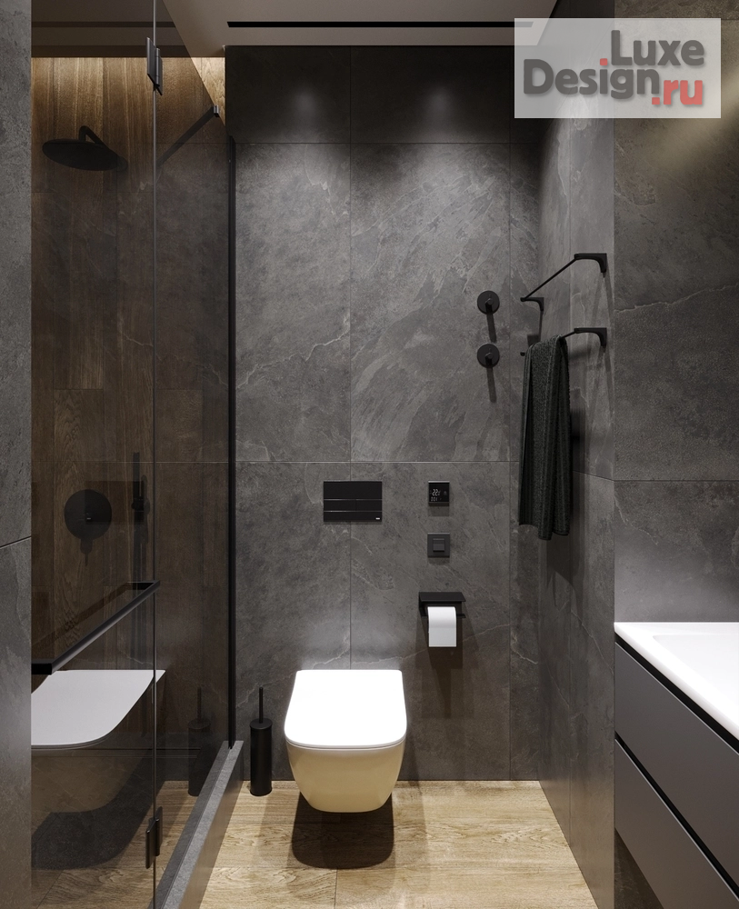 Дизайн интерьера трехкомнатной квартиры "ГРАФИТ" (фото 26)