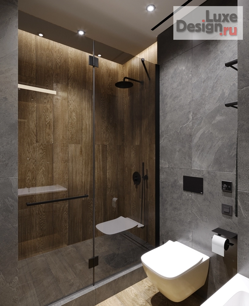 Дизайн интерьера трехкомнатной квартиры "ГРАФИТ" (фото 28)