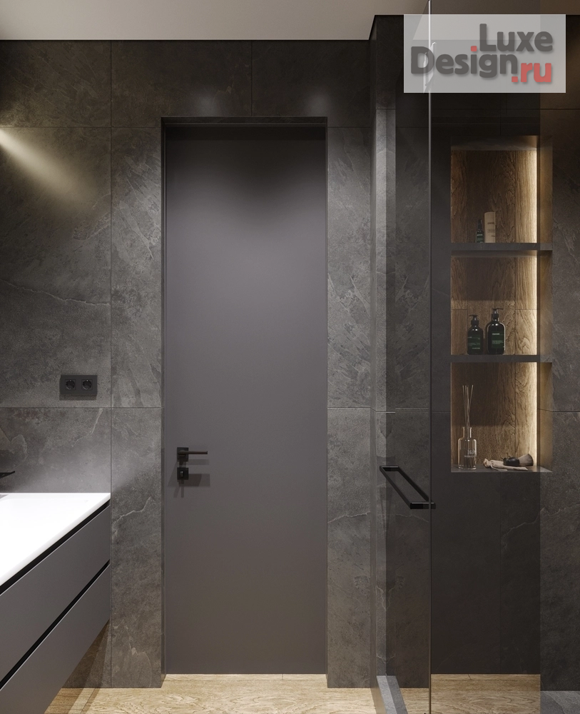 Дизайн интерьера трехкомнатной квартиры "ГРАФИТ" (фото 30)