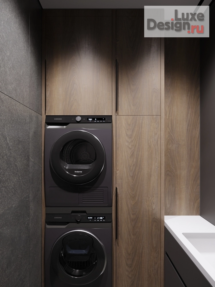 Дизайн интерьера трехкомнатной квартиры "ГРАФИТ" (фото 34)