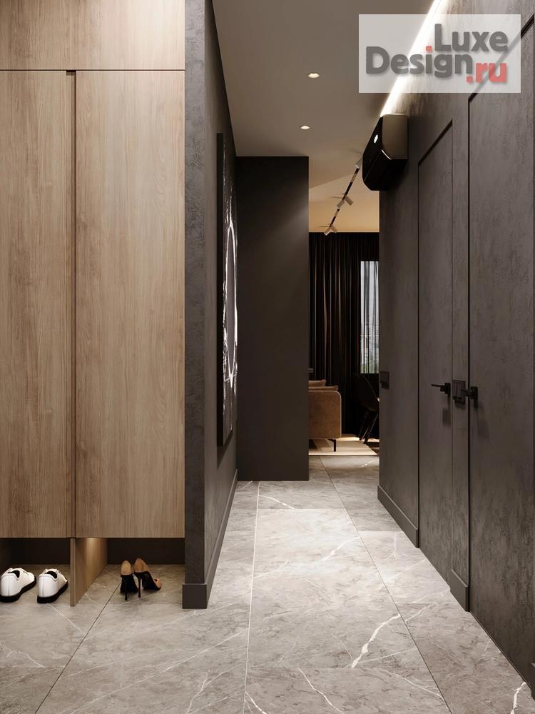 Дизайн интерьера двухкомнатной квартиры "ШОКОЛАД И ПЕРЕЦ" (фото 2)