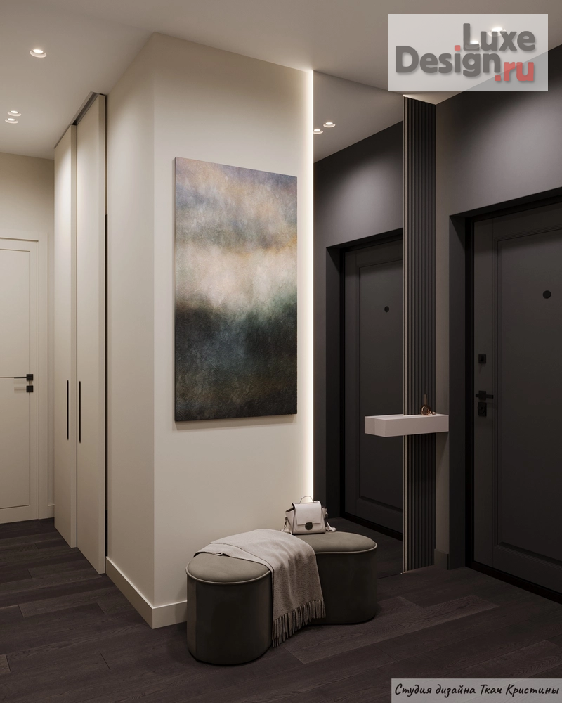 Дизайн интерьера квартиры "ПРОЕКТ "КОНТРАСТ"| ДИЗАЙН КВАРТИРЫ 72м2" (фото 24)