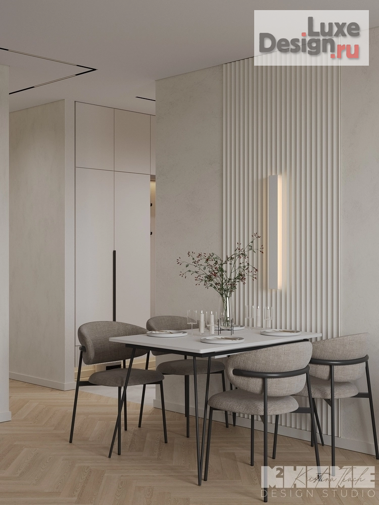 Дизайн интерьера четырехкомнатной квартиры "ПРОЕКТ BROWN RICE НА ОКТЯБРЬСКОЙ НАБЕРЕЖНОЙ" (фото 12)