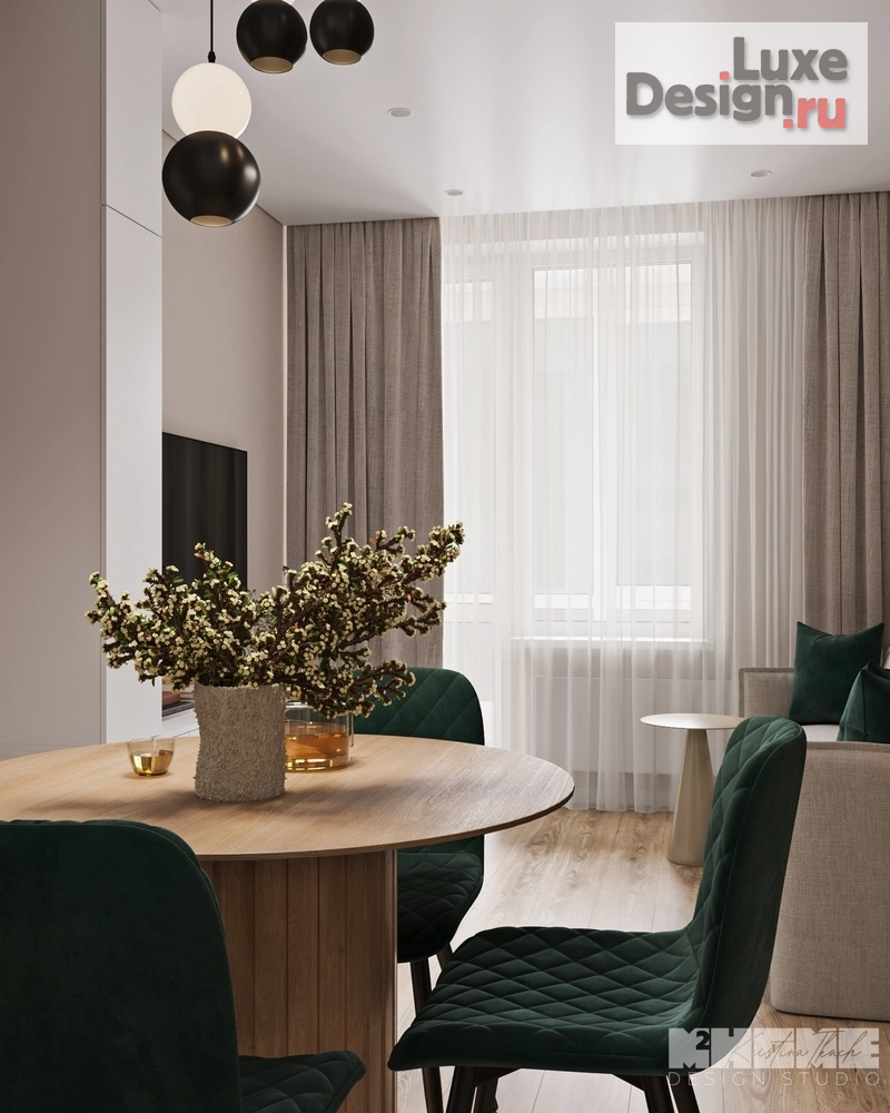 Дизайн интерьера однокомнатной квартиры "CIRCLE" (фото 11)